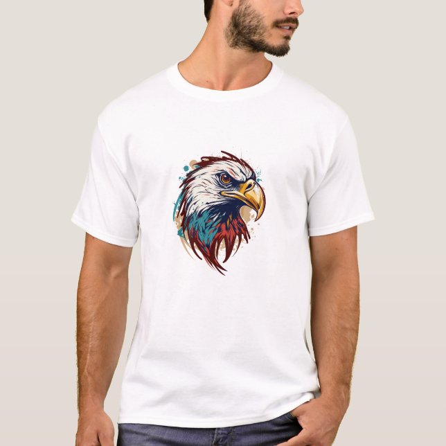 Graffiti Paint Eagle Bird Creative T-Shirt (Vorderseite)