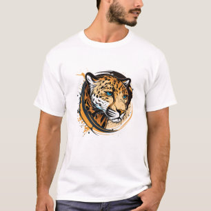 Graffiti Paint Jaguar Creative Art Zeichnend T-Shirt