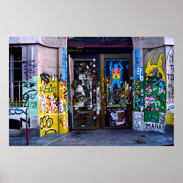 Graffiti, Paris Poster (Vorne)