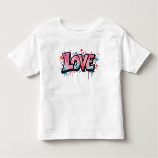 Graffiti Pastel Liebe Bombe Kleinkind T-shirt
