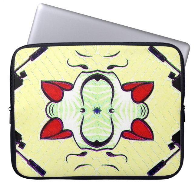 Graffiti Pattern Laptopschutzhülle (Vorderseite)