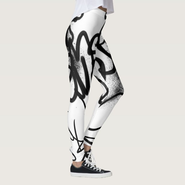 Graffiti Pattern Leggings (Rechts)