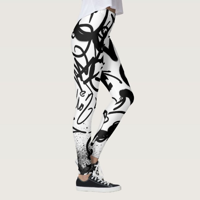 Graffiti Pattern Leggings (Rechts)
