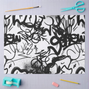 Graffiti Pattern Seidenpapier