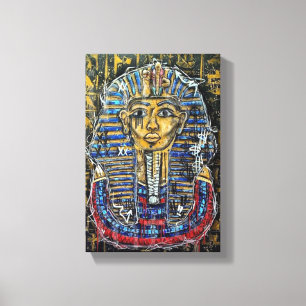 Graffiti Pharaoh King Tut Leinwanddruck