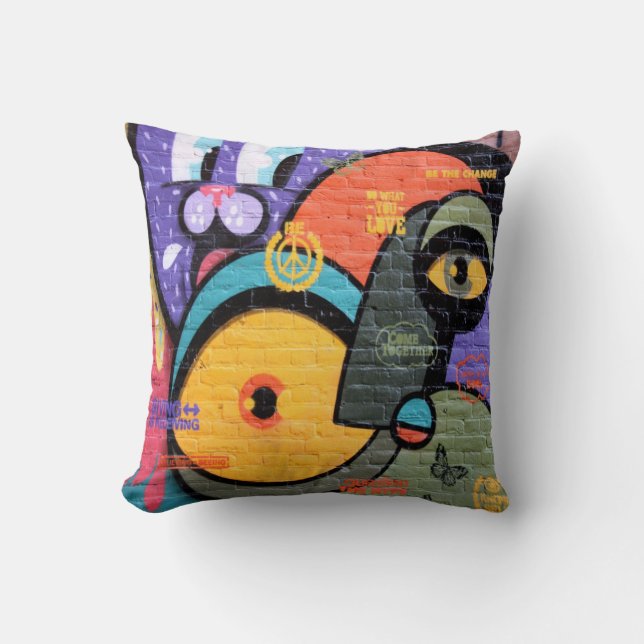 Graffiti Pillow Kissen (Vorderseite)