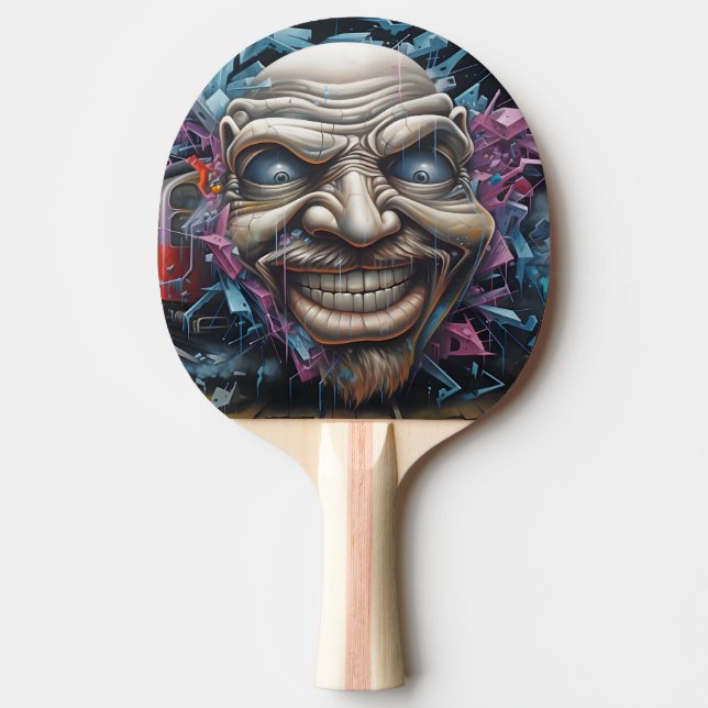 Graffiti Ping Pong Paddle Tischtennis Schläger (Vorderseite)