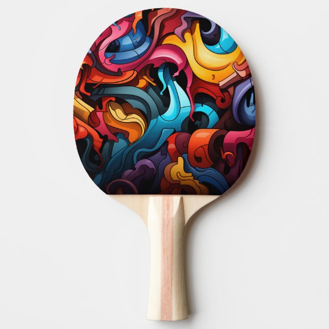 Graffiti Ping Pong Paddle Tischtennis Schläger (Vorderseite)