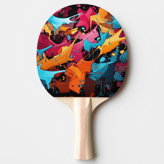 Graffiti Ping Pong Paddle Tischtennis Schläger (Vorderseite)