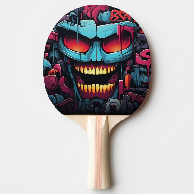 Graffiti Ping Pong Paddle Tischtennis Schläger (Vorderseite)