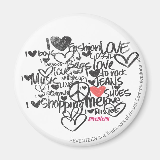 Graffiti Pink Magnet (Vorne)