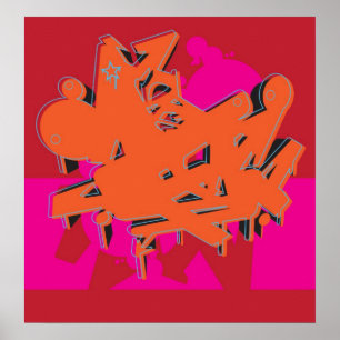 Graffiti-Plakat Poster