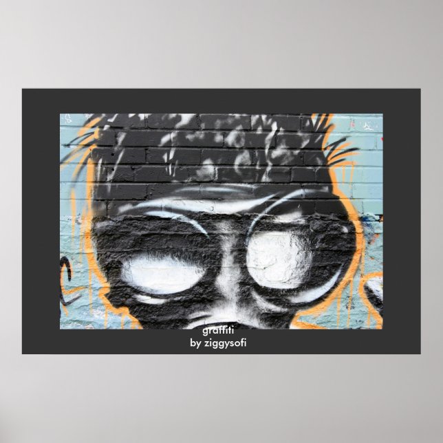 Graffiti-Plakatdruck Poster (Vorne)