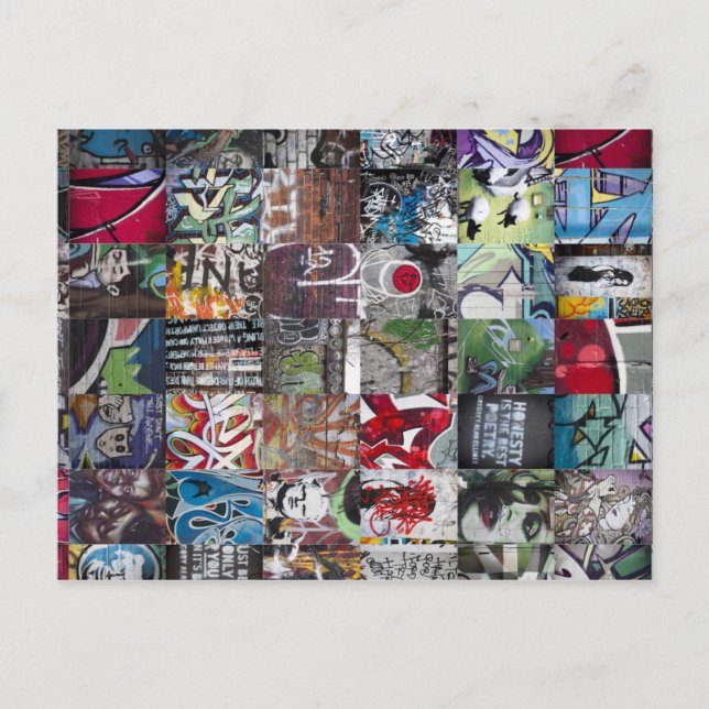 Graffiti Postcard Postkarte (Vorderseite)
