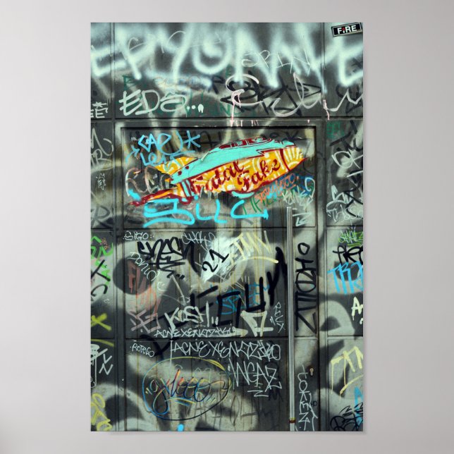 Graffiti-Poster Poster (Vorne)