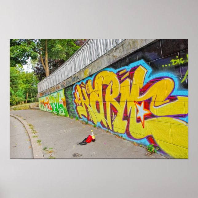 Graffiti-Poster Poster (Vorne)