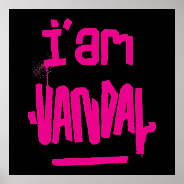 Graffiti-Poster Poster (Vorne)