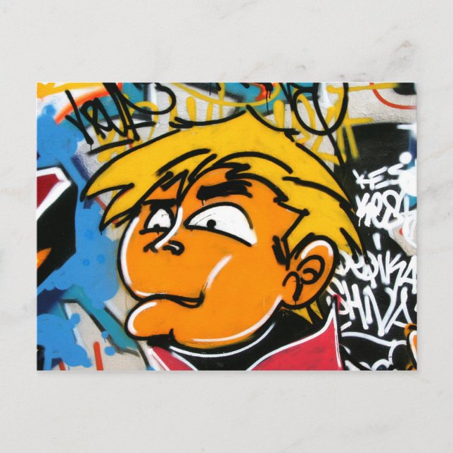Graffiti Postkarte (Vorderseite)