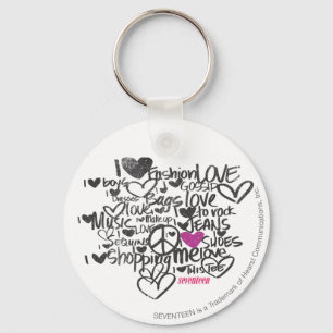 Graffiti Purple Schlüsselanhänger