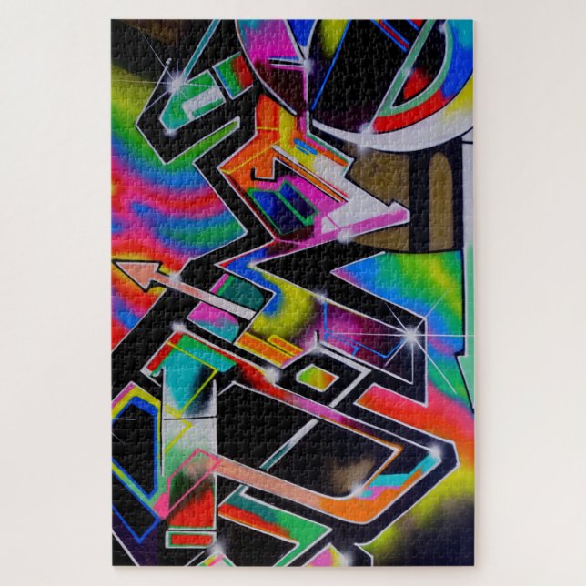 Graffiti-Puzzle Puzzle (Vertikal)