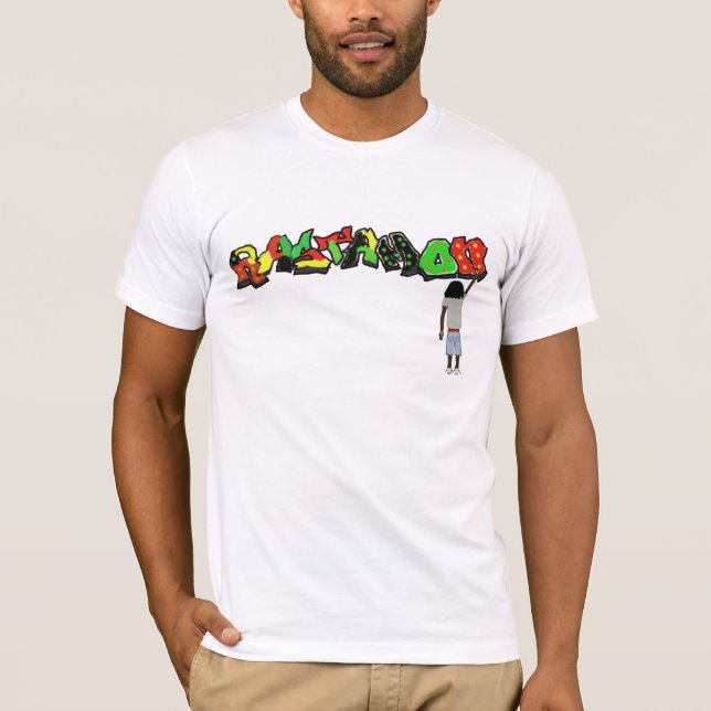 Graffiti rastamon T-Shirt (Vorderseite)
