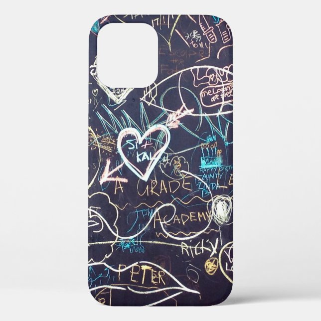Graffiti Schalkboard Liebe Case-Mate iPhone Hülle (Rückseite)