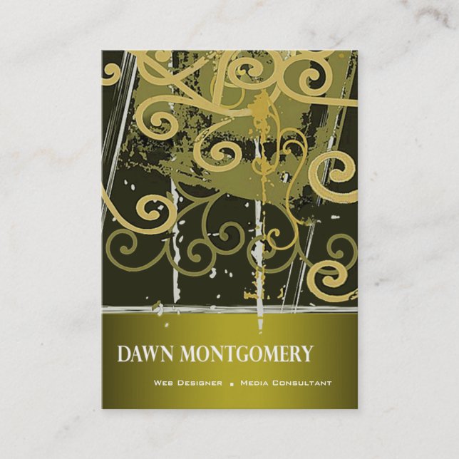 Graffiti-Schmutz-Netz-Designer-Medienberater Visitenkarte (Vorderseite)