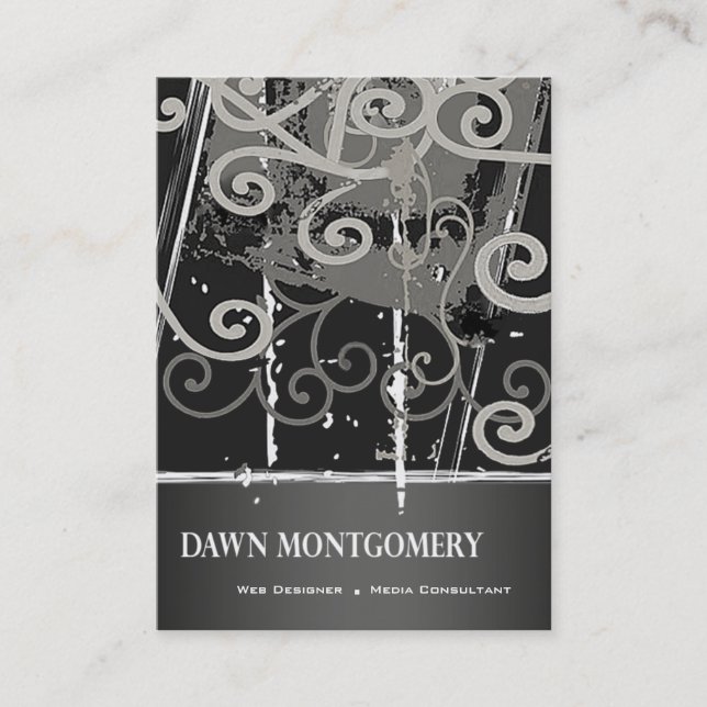 Graffiti-Schmutz-Netz-Designer-Medienberater Visitenkarte (Vorderseite)