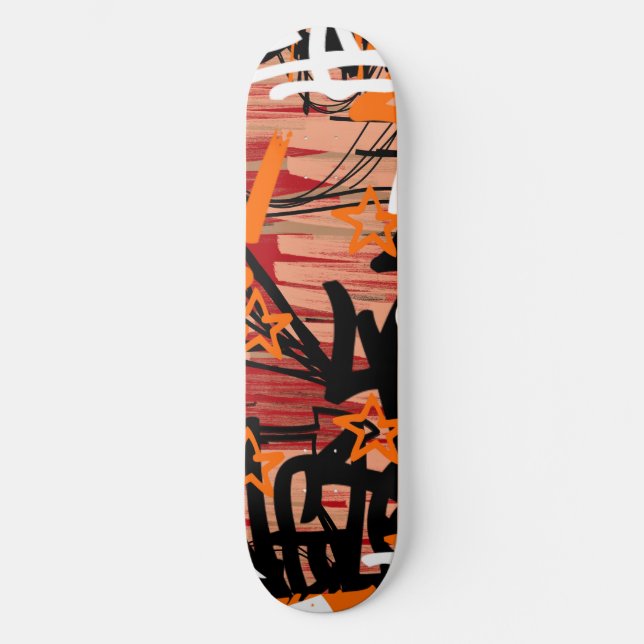 Graffiti Scribbles Skateboard (Vorderseite)