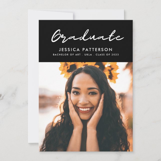 Graffiti Script Graduate Ankündigung (Vorderseite)