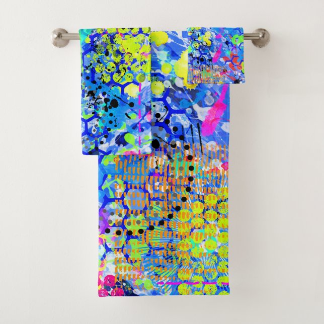 Graffiti Sea Towel Set (Insitu)