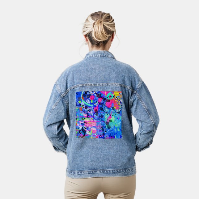 Graffiti-See 1 Jeansjacke (Modell)