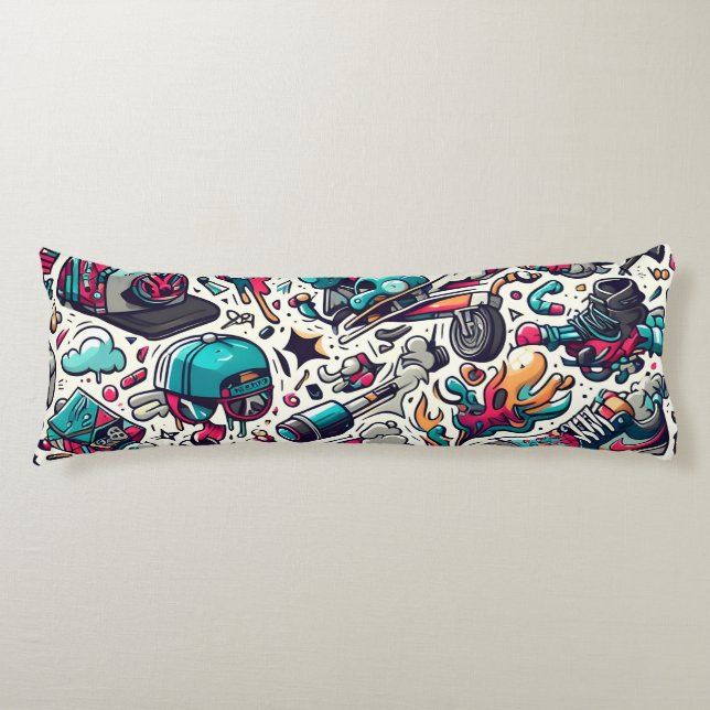 Graffiti Seitenschläferkissen (Vorderseite)