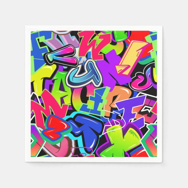 Graffiti Serviette (Vorderseite)