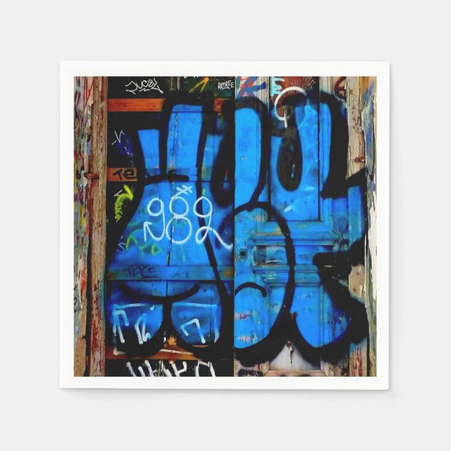 Graffiti Servietten. Serviette (Vorderseite)