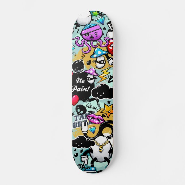 Graffiti Skateboard (Vorderseite)