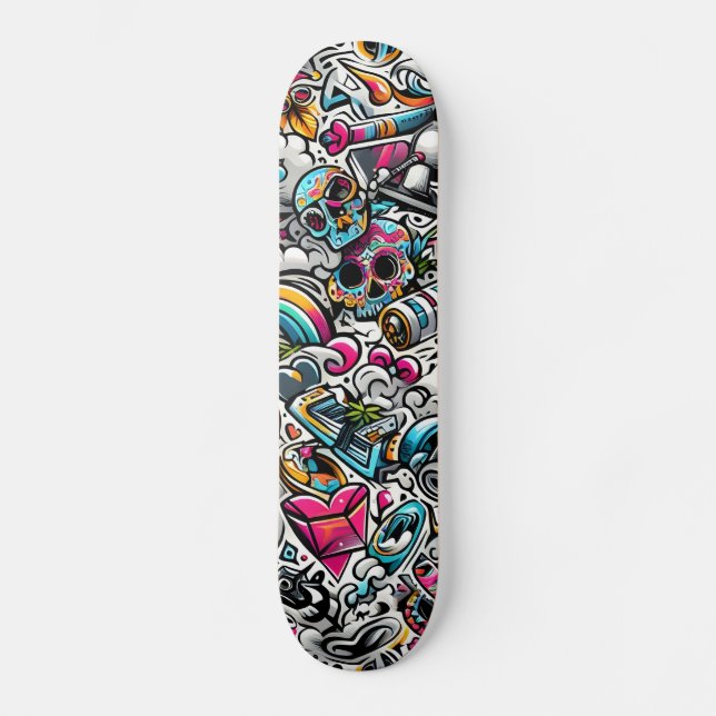Graffiti Skateboard (Vorderseite)