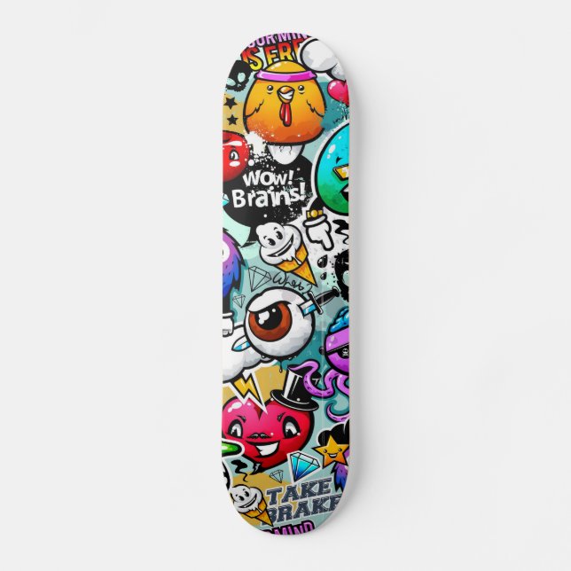 Graffiti Skateboard (Vorderseite)