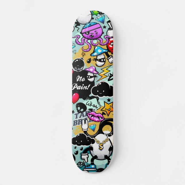Graffiti Skateboard (Vorderseite)
