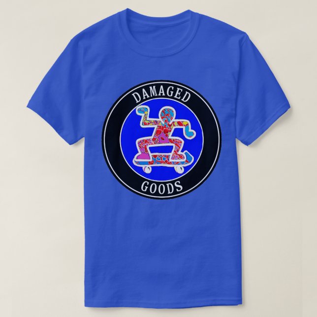 Graffiti-Skateboard Beschädigte Waren T-Shirt (Design vorne)