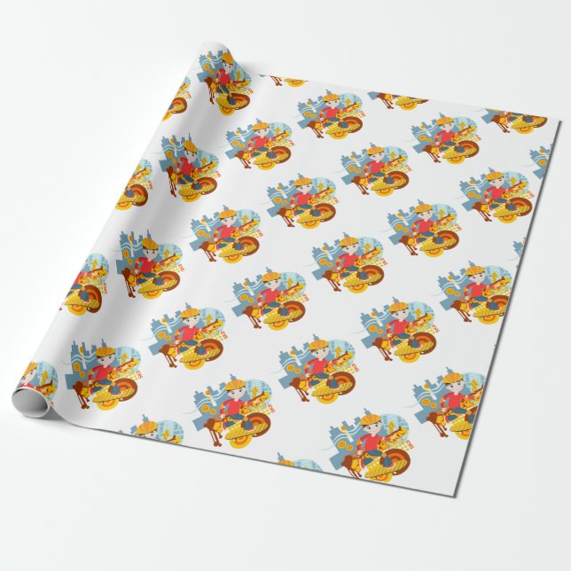 Graffiti Skateboard Kind Geburtstagsparty Geschenkpapier (Ungerollt)