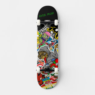 Graffiti Skateboard mit Ihrem Motto