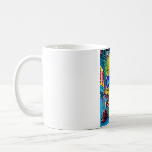 Graffiti Skull City Kaffeetasse (Links)