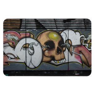 Graffiti-Skull Magnet