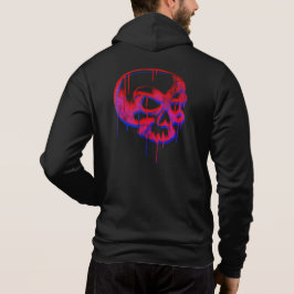 Graffiti Skull Men's Basic Hooded Sweatshirt
