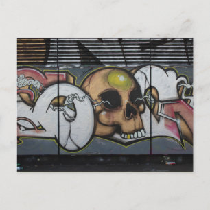 Graffiti Skull Postkarte