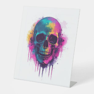Graffiti Skull Rebel Sockelschild