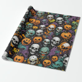 Graffiti Skulls Design Geschenkpapier