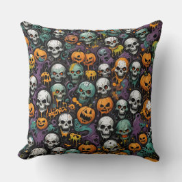 Graffiti Skulls Design Kissen