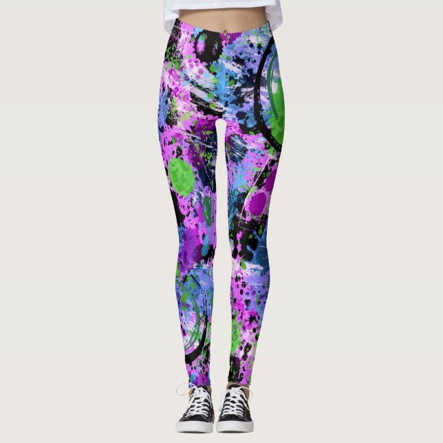 Graffiti Smoothie Leggings (Vorderseite)
